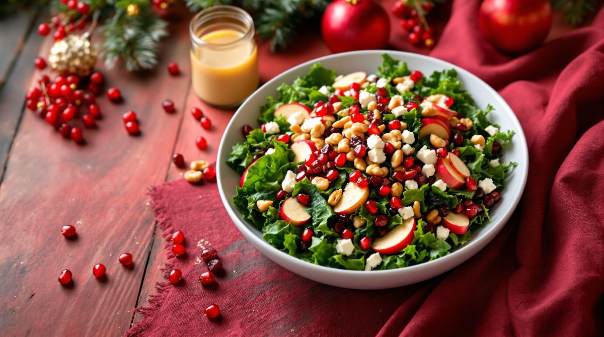 julesalat med grønkål