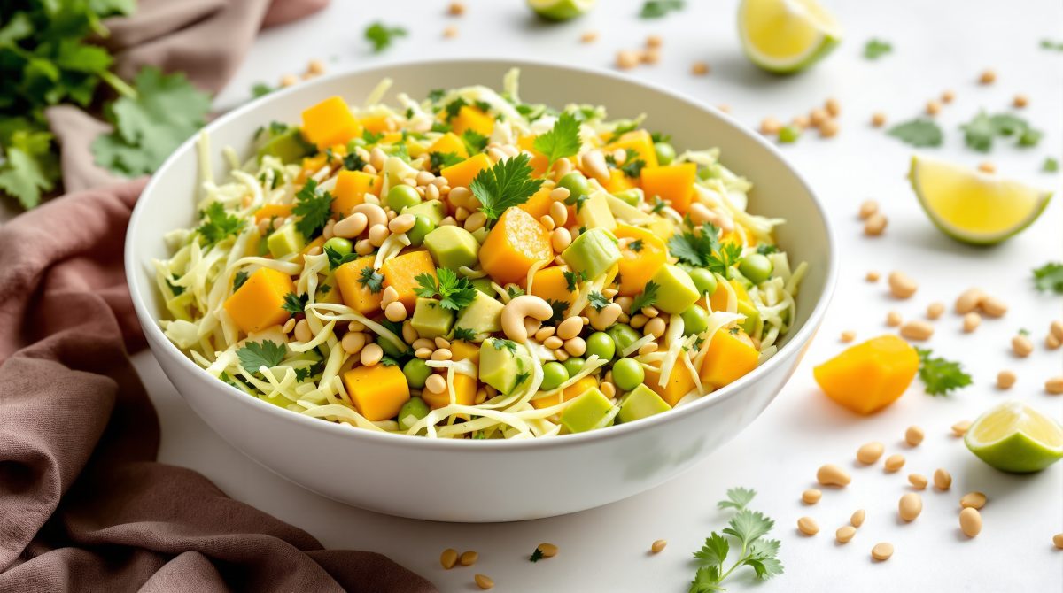 mangosalat med spidskål