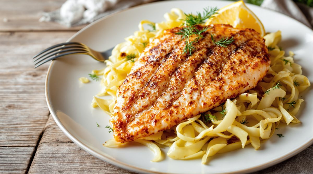 stegt makrel med spidskål