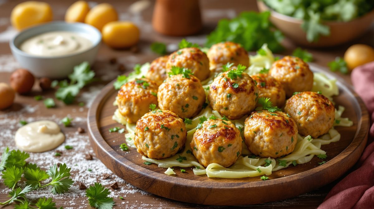 vegetar frikadeller med spidskål