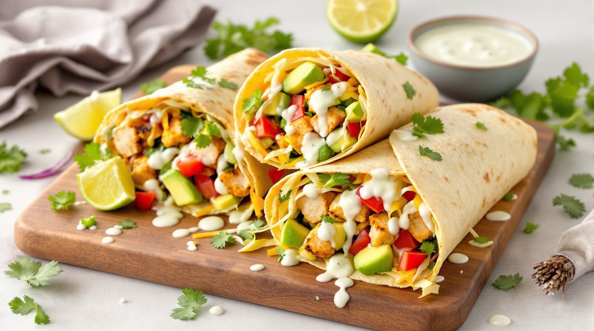 wraps med kylling og spidskål