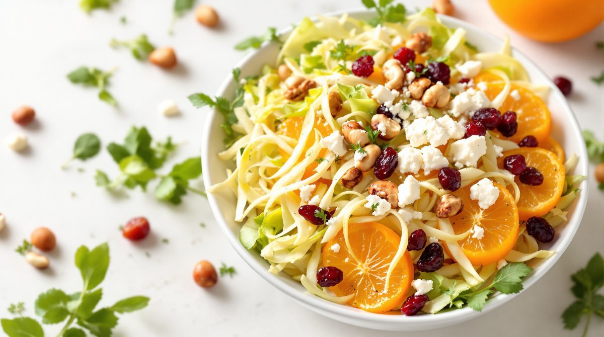 appelsinsalat med spidskål