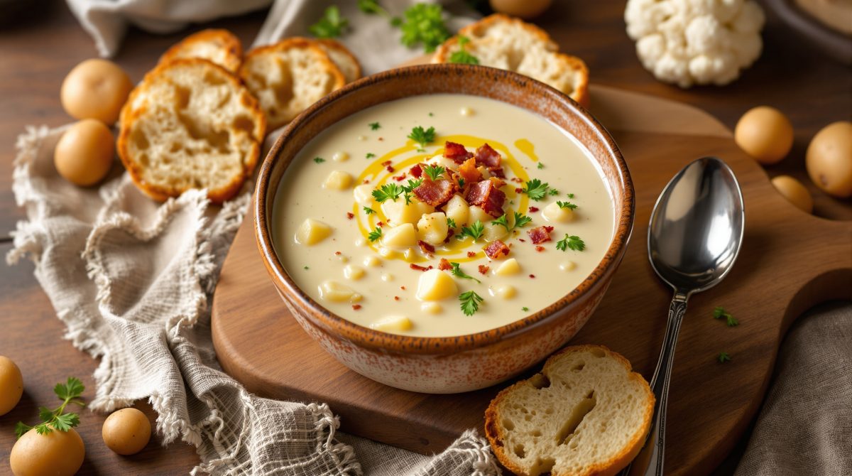 kartoffel blomkålssuppe