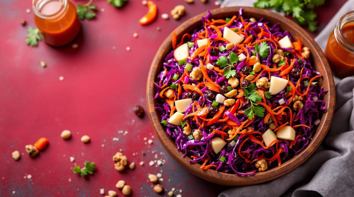 salat med rød spidskål
