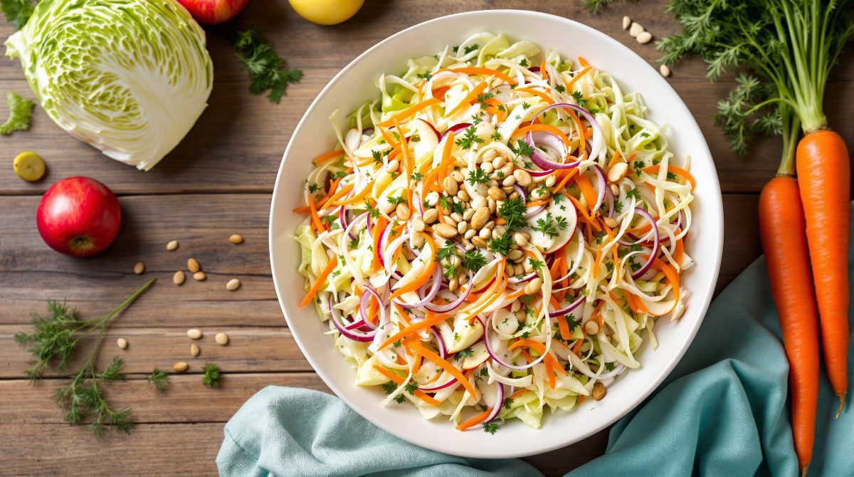 salat med spidskål og gulerødder