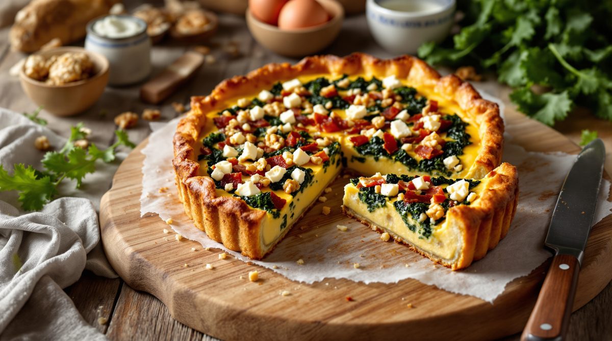 tærte med grønkål