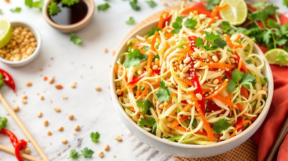 thai salat med spidskål
