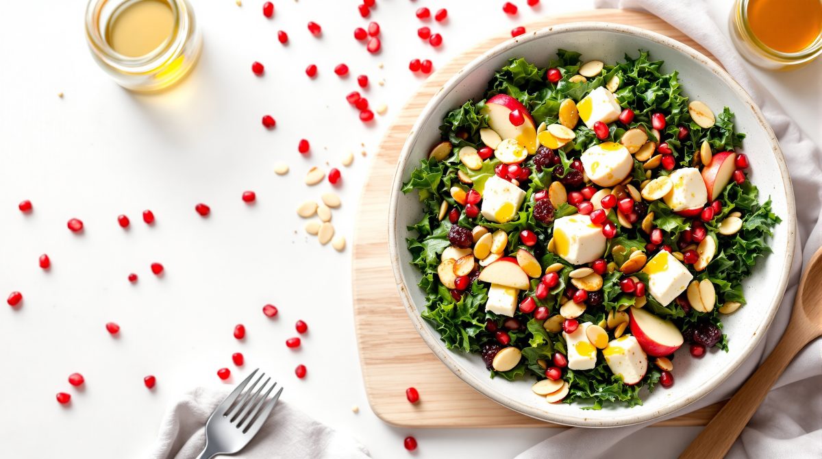 salat med grønkål og feta