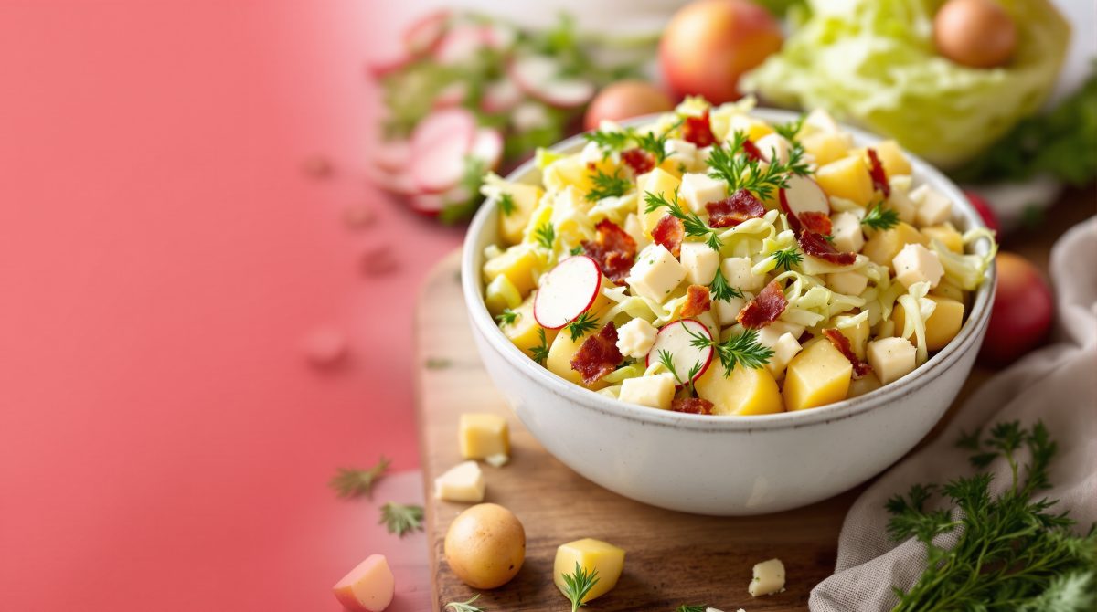 salat med kartofler og spidskål