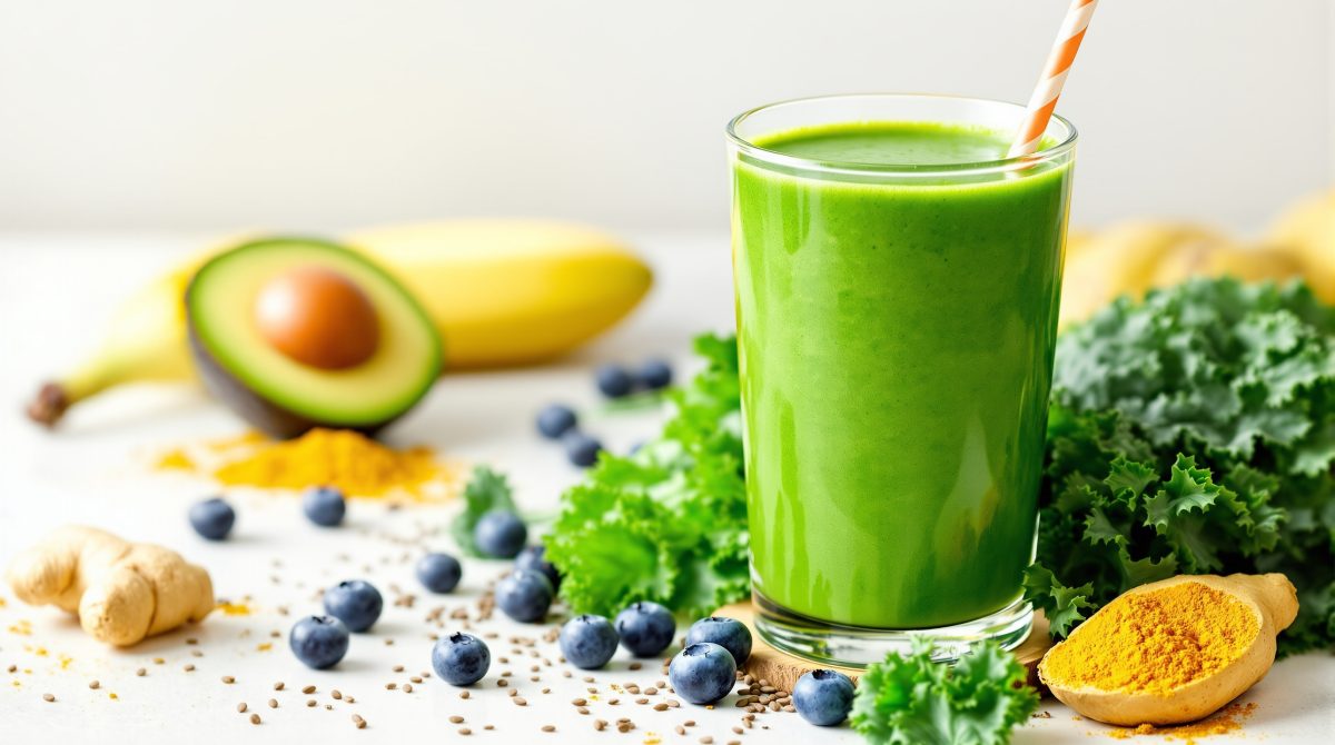 antiinflammatorisk smoothie med grønkål