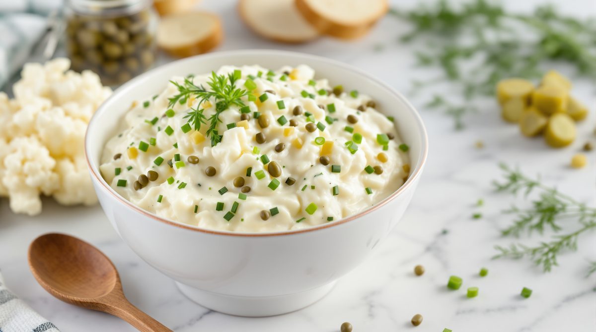 hjemmelavet remoulade med blomkål
